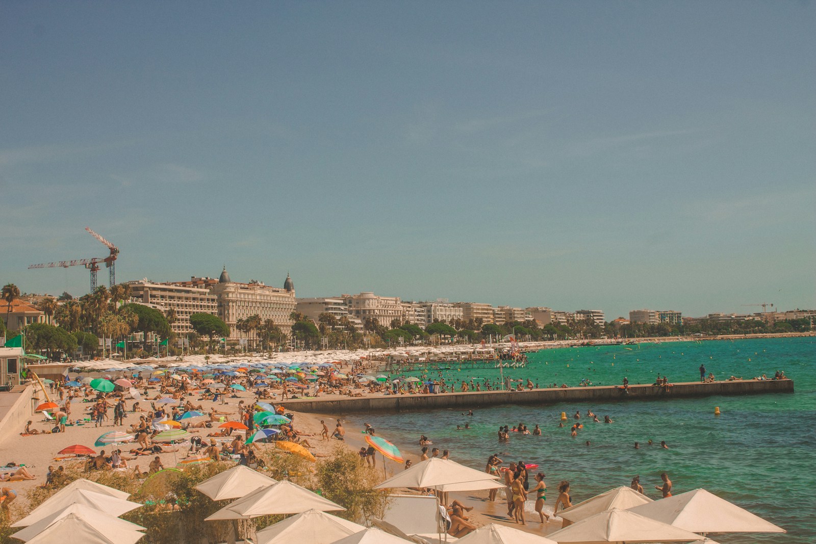 Cannes, La Croisette and the bay